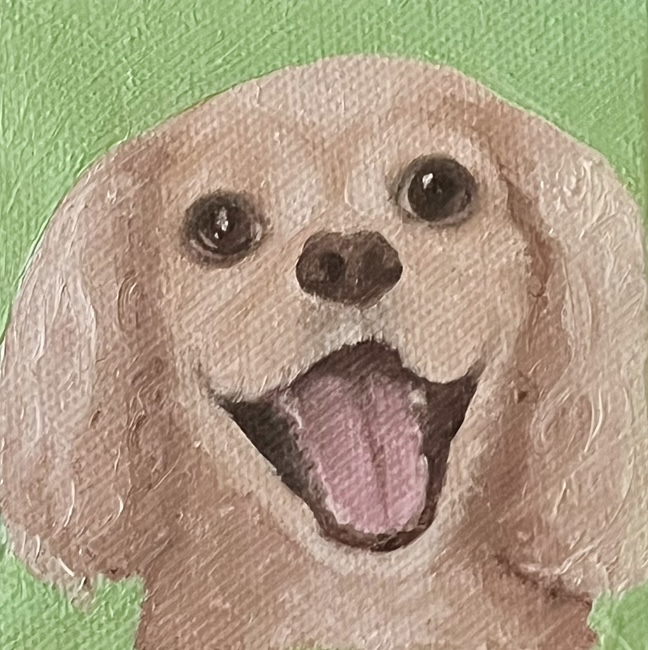 dog painting