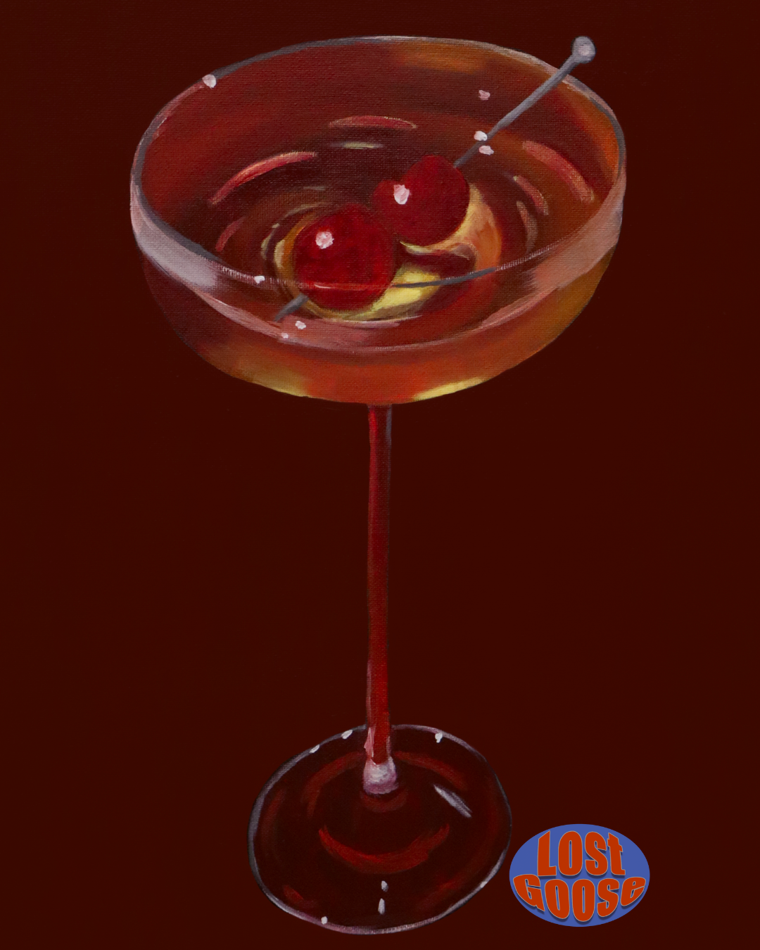 Red Manhattan Painting